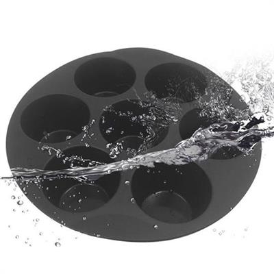 7 Gözlü Silikon Çok Amaçlı Airfryer Muffin Cupcake Kek ve Çörek Pişirme Kalıbı (3936)