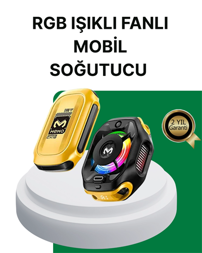 7 Kanatlı Vortex Fanlı Akıllı Telefon Soğutma Aparatı