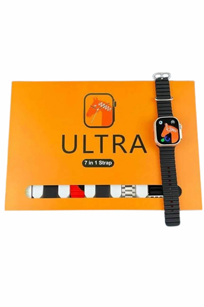 7 Kordonlu Akıllı Saat Plastik Kordon Hasır Kordon Çelik Kordon