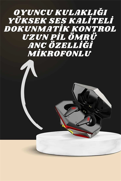 7 Kordonlu Akıllı Saat Ve Oyuncu Kulaklığı Bluetooth Bağlantılı Android ve İOS Uyumlu