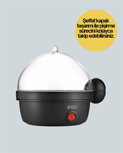 7 Yumurta Kapasiteli Buharlı Yumurta Pişirme Cihazı Sesli Uyarılı