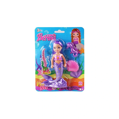 7025 KARTELA KÇK DENİZ KIZI BERTHA BEBEK - 1 Adet Stokta Olan Gönderilir