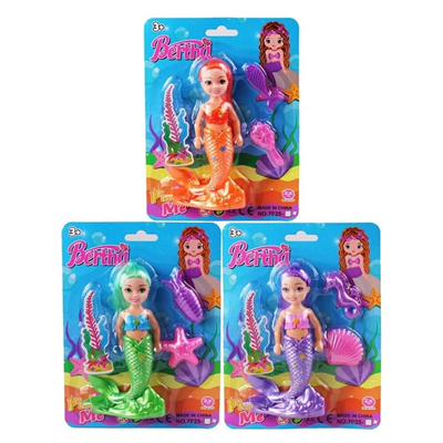 7025 KARTELA KÇK DENİZ KIZI BERTHA BEBEK - 1 Adet Stokta Olan Gönderilir