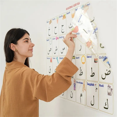 70x100 Cm Statik Kağıt Elif-ba Öğrenme Tahtası Bx40