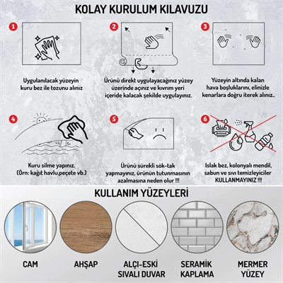 70x70cm Statik İz Bırakmaz Kağıt Renkli Çarpım Tablosu