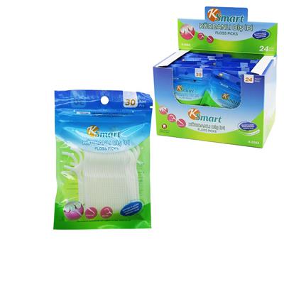 720 ADET POŞETLİ KÜRDANLI DİŞ İPİ = 30PCS X 24 (3936)