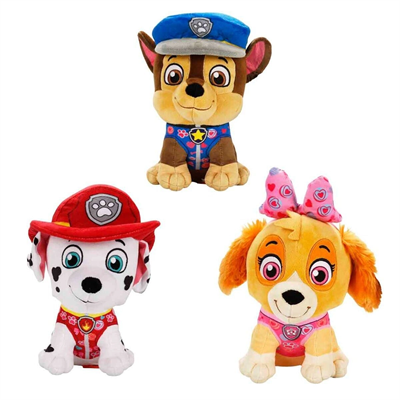 79552 SUN-HTI-SBR-PELUŞ PAW PATROL LIL BODZ VALENTINES 28CM PAW 3A