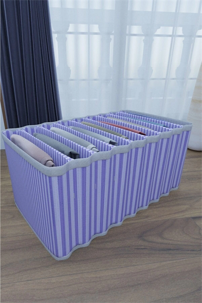 8 Bölmeli Dolap ve Çekmece Içi Düzenleyici Akordiyon Organizer L-00517 (3 Adet)