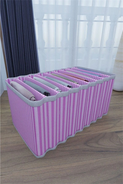 8 Bölmeli Dolap ve Çekmece Içi Düzenleyici Akordiyon Organizer L-00517 (3 Adet)