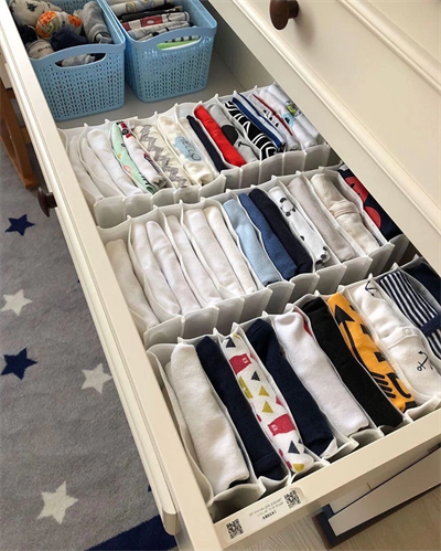 8 Bölmeli Dolap ve Çekmece Içi Düzenleyici Akordiyon Organizer L-00517 (3 Adet)