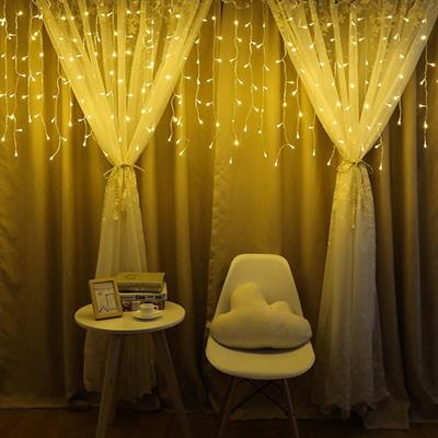 8 Fonksiyonlu 16 Saçaklı Perde Led 3 x 1 (Günışığı) (3936)