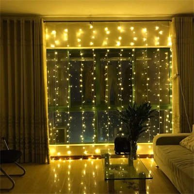 8 Fonksiyonlu 200 Led 10 Saçak Şerit Led 2x2 Perde İp Led (gün Işığı) Bx40