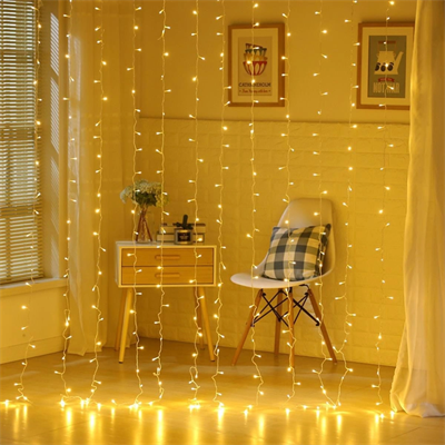 8 Fonksiyonlu 200 Led 10 Saçak Şerit Led 2x2 Perde İp Led (gün Işığı) Bx40
