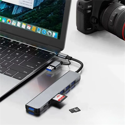 8 İn 1 Usb Çevirici Notebook Macbook Type-c Uyumlu Görüntü Aktarıcı Hub Bx40
