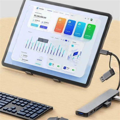 8 İn 1 Usb Çevirici Notebook Macbook Type-c Uyumlu Görüntü Aktarıcı Hub Bx40