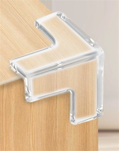 8 Li Set Silikon Şeffaf Masa Kenarı Koruma Aparatı Bx40