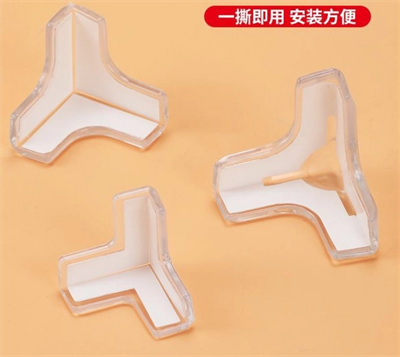 8 Li Set Silikon Şeffaf Masa Kenarı Koruma Aparatı Bx40