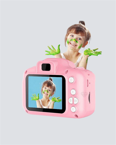 8 Megapiksel Mini Çocuk Kamerası HD Ekranlı Darbeye Dayanıklı ve Şarjlı