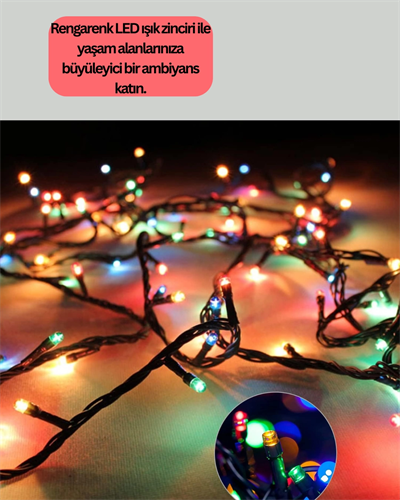 8 Modlu LED Işık Zinciri İç Mekan Dekoratif Aydınlatma