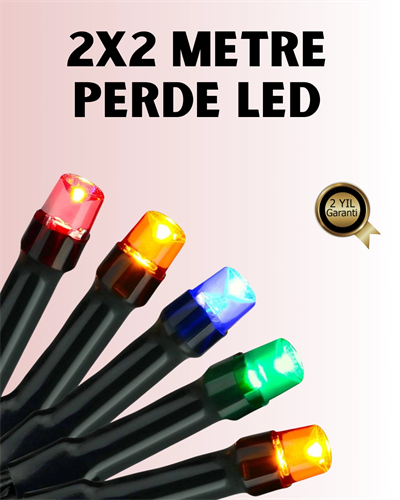 8 Modlu Zaman Ayarlı LED Perde Işık – Bahçe ve Balkon Dekorasyonu