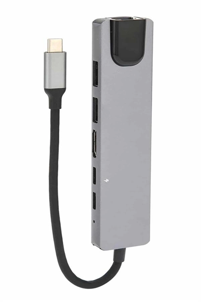 8 Port Çoklayıcı Macbook Ile Uyumlu Çoğaltıcı Type-C dönüştürücü TF SD kart