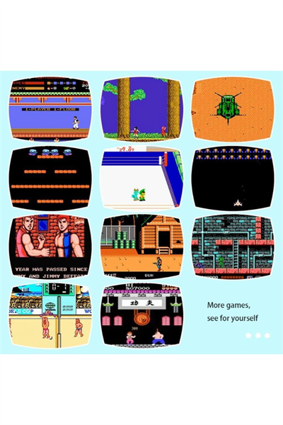 8 bit oyun konsolu bej renk 620 yüklü oyun bluetooth yok kolay bağlantı - Elektronik