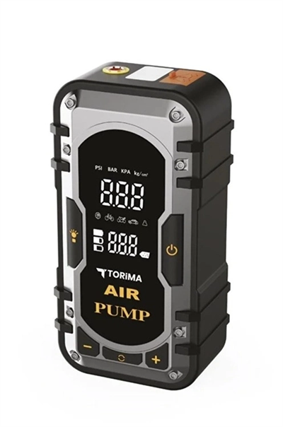 8000 Mah Taşnabilir Dijital Ekranlı Araç Akü Takviyeli,powerbank,ışıklı Oto Hava Kompresörü