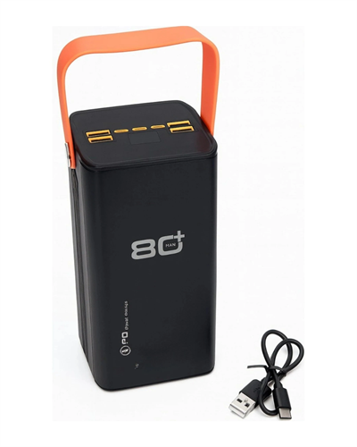 80000 mAh Taşınabilir Powerbank Süper Hızlı Şarj Çoklu Çıkış ve LED Göstergeli