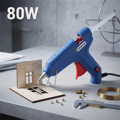80W Sıcak Silikon Tabancası - Elektrikli - 11 mm Mum Silikon Uyumlu