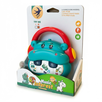 855-152D PİLLİ MÜZİKLİ HİPOPOTAM -ZRV