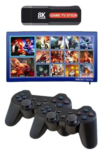 8K Ultra HD Game Box 36500 Oyunlu Game Stick Oyun Konsolu