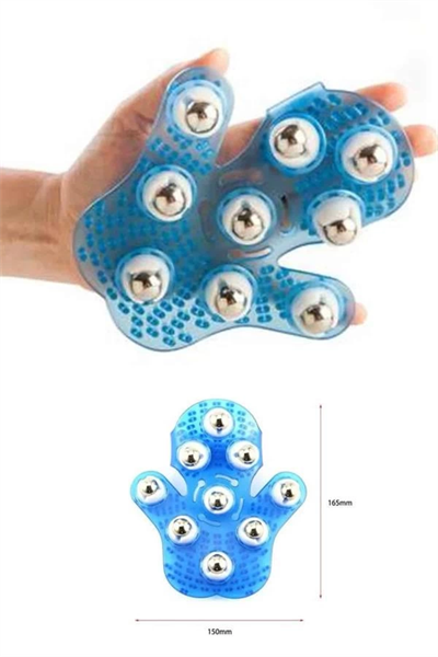 9 Bilyeli Masaj Eldiveni Giyilebilir Plastik Vücut Sıkılaştırıcı