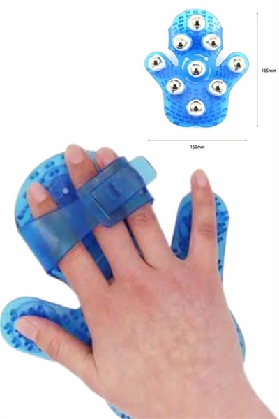 9 Bilyeli Masaj Eldiveni Tüm Vücut Masajına Uygun Kafa Masaj Aleti