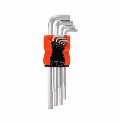 9 Parça  Krom Uzun - Düz Alyan 180mm Bx40