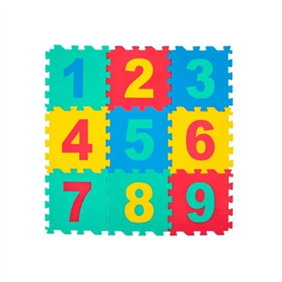 9 Parça Sayılar Puzzle Yer Matı