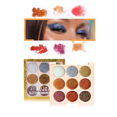 9 Renk Glitter Diamond Far Paleti - 2li Set