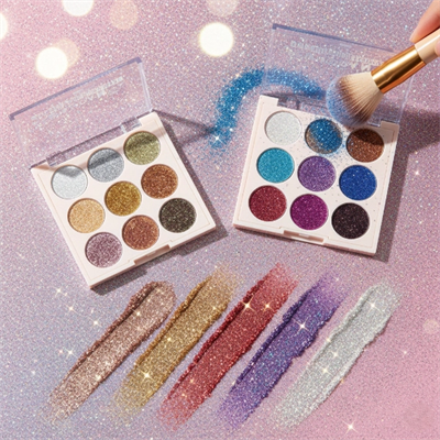 9 Renk Glitter Diamond Far Paleti - 2li Set