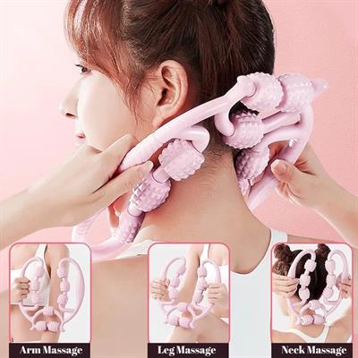 9 Tekerlekli Boyun Bacak Ayak Bel Masaj Aleti Çok Fonksiyonlu Manuel (3936)