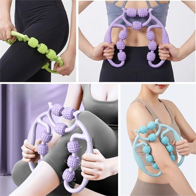 9 Tekerlekli Lenfatik Masaj Aleti– Selülit Karşıtı Vücut Sıkılaştırıcı Ve Şekillendirici Kas Rahatlatıcı Roller Bx40
