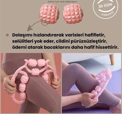 9 Tekerlekli Yoga Fitness Silindiri (Roller) (3936)