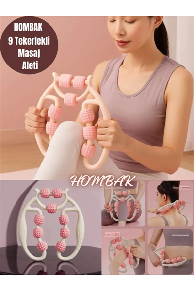 9 Tekerlekli Yoga Fitness Silindiri (roller) Bx40