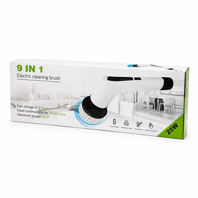 9ın1 25w - Kablosuz - Hızlı Şarj Elektrikli Şarjlı Temizlik Fırçası Rzg-2026 Bx40