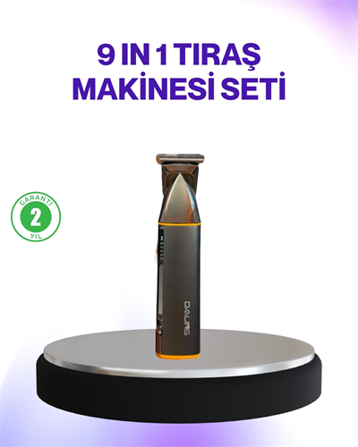 9’u 1 Arada Şarjlı Erkek Bakım Cihazı Saç Sakal Bıyık Ense Trimmer