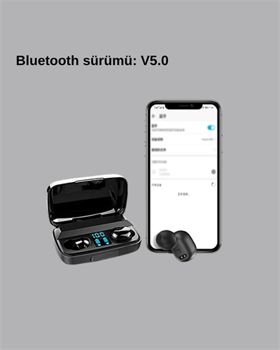 A10s Kablosuz Bluetooth Kulaklık – 1800mAh Powerbank, Otomatik Eşleşme, iOS/Android Uyumlu