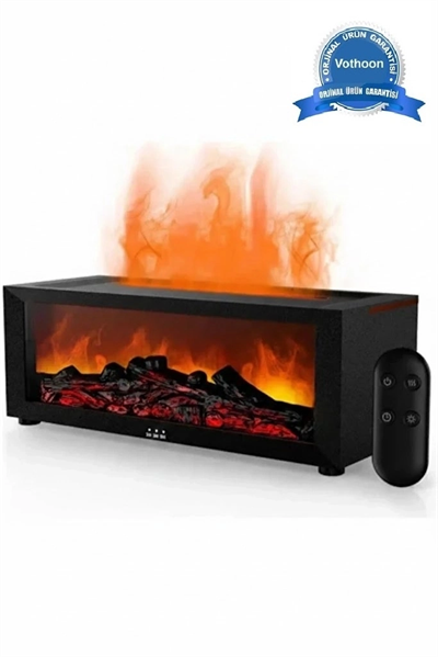 A4 Şömine Esintili Aromaterapi Difüzörü Ultrasonik Hava Nemlendici