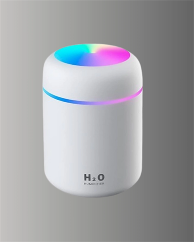 ABS Gövdeli 300ml USB Nemlendirici – Beyaz, Gri, Pembe Renk