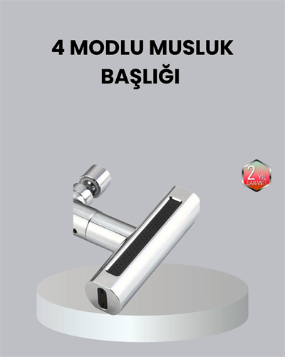 ABS Pirinç Alaşımlı Musluk Başlığı 4 Modlu 360° Dönebilen ve Ekonomik