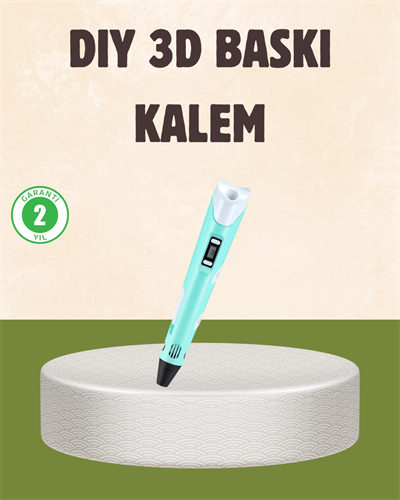 ABS ve PLA Filament Destekli 3D Yazıcı Kalem