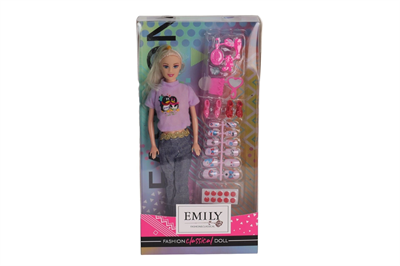 AGH 527 K EMİLY TIRNAK SETLİ BEBEK