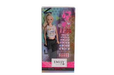 AGH 527 K EMİLY TIRNAK SETLİ BEBEK